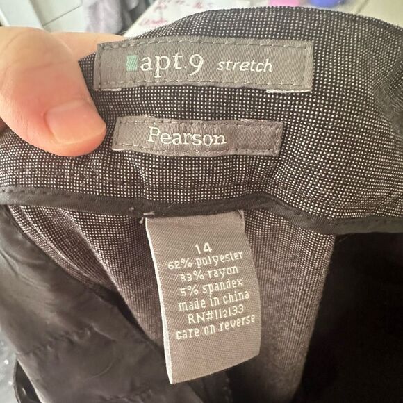 Apt 9 Women’s 14 Pearson Gray Dress Pants - Picture 5 of 5